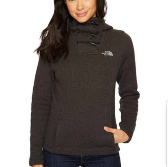 The North Face Women\u0026s Crescent Hooded Pullover TNF Black Heather Xs